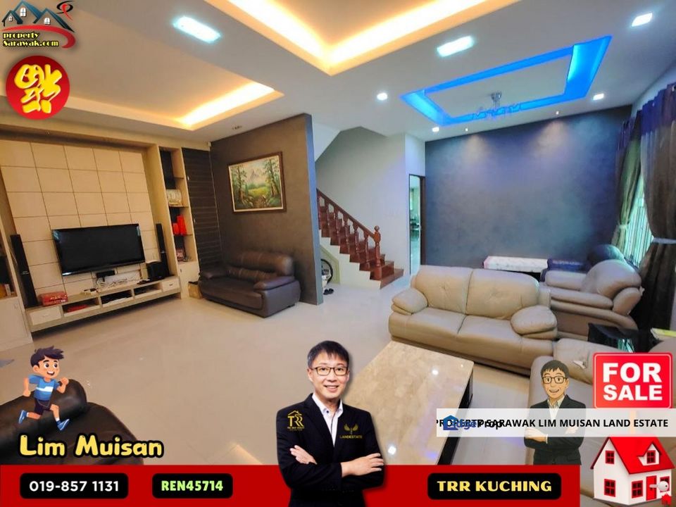 Double Storey Semi Detached House at Polarwood Estate in Kuching for Sale, Sarawak, Kuching