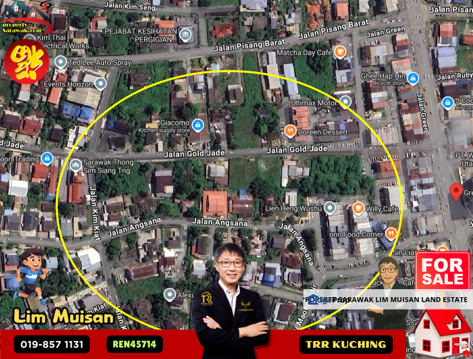 27 Points of Town Land at Green Road in Kuching city for Sale , Sarawak, Kuching