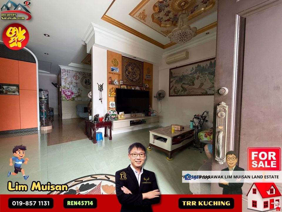 Double Storey Detached House at Jalan Urat Mata in Kuching for Sale, Sarawak, Kuching