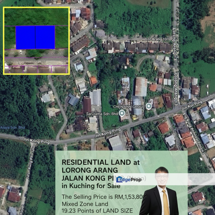 Residential Lands at Lorong Arang Jalan Kong Ping in Kuching for Sale, Sarawak, Kuching