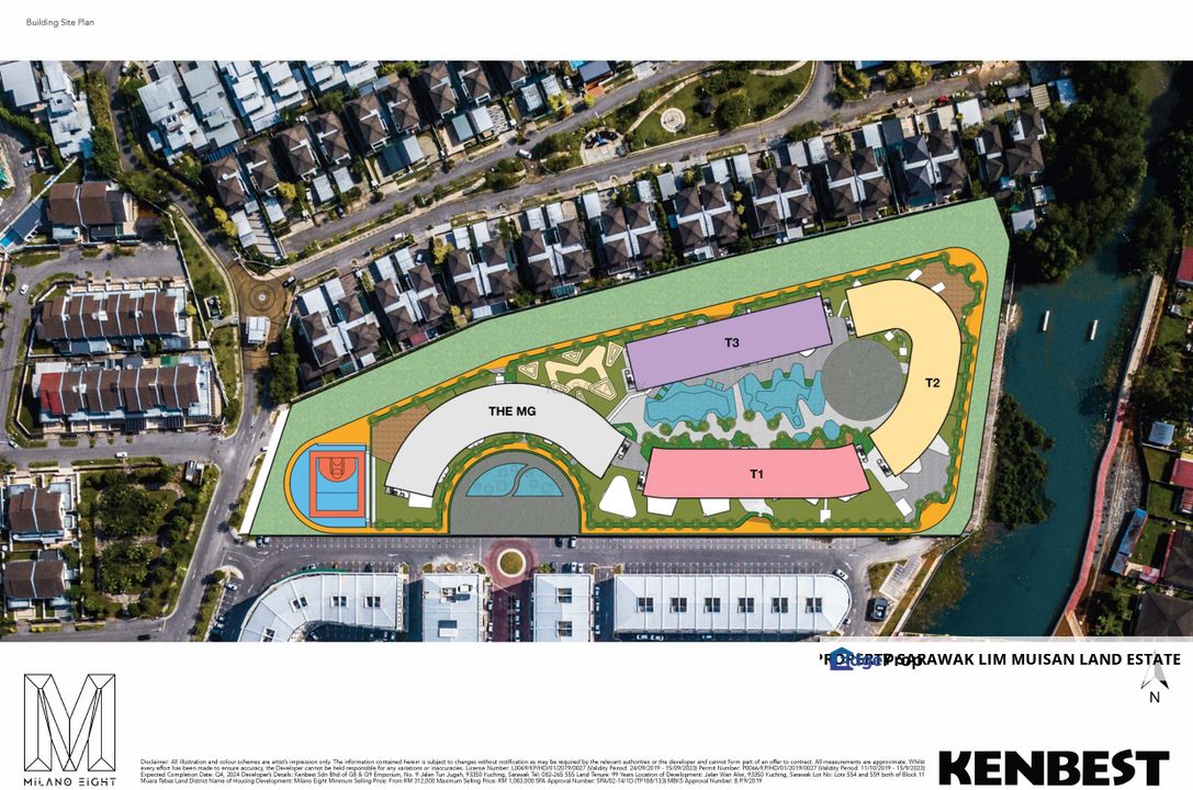 High-Floor: Milano Eight 8 Luxury Condo (walking distance to Vivacity Megamall) in Kuching City for Sale , Sarawak, Kuching