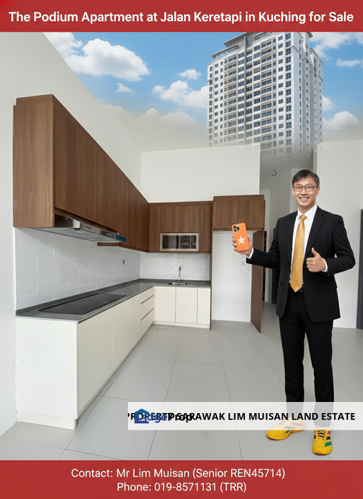 The Podium Apartment at Jalan Keretapi in Kuching for Sale, Sarawak, Kuching