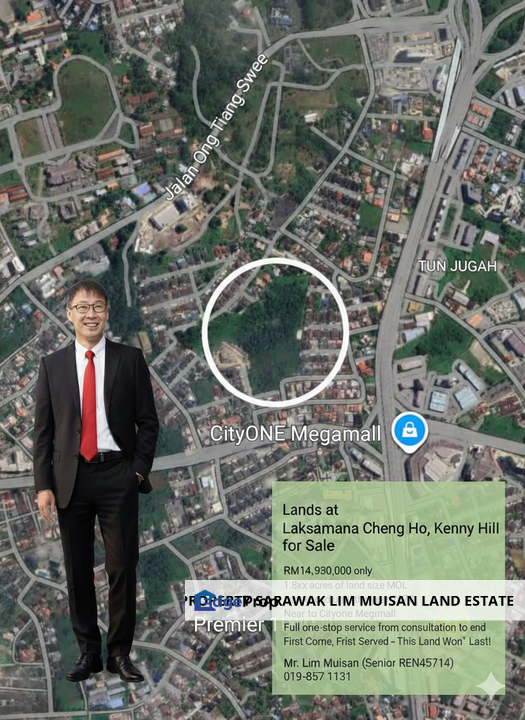 Lands at Lorong Laksamana Cheng Ho, Jalan Kenny Hill in Kuching for Sale, Sarawak, Kuching