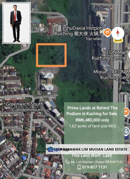 Prime Lands at Behind The Podium | Sunny Hill Garden in Kuching for Sale, Sarawak, Kuching