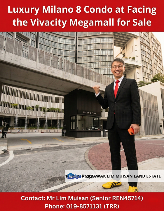 Luxury Milano 8 Condo at Facing the Vivacity Megamall for Sale, Sarawak, Kuching