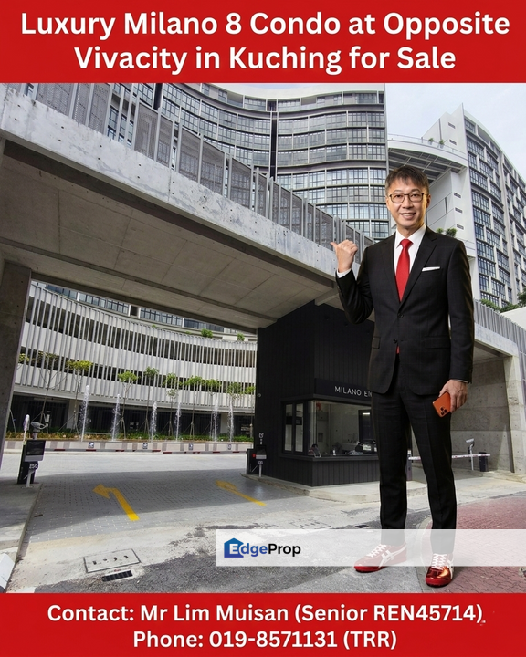 MILANO 8 CONDO LEVEL 19 OPP Vivacity Megall : RM599k ONLY! , Sarawak, Kuching