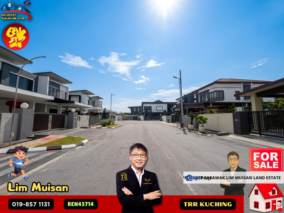 The Double Storey Semi Detached at Jalan Dogan in Kuching for Sale, Sarawak, Kuching