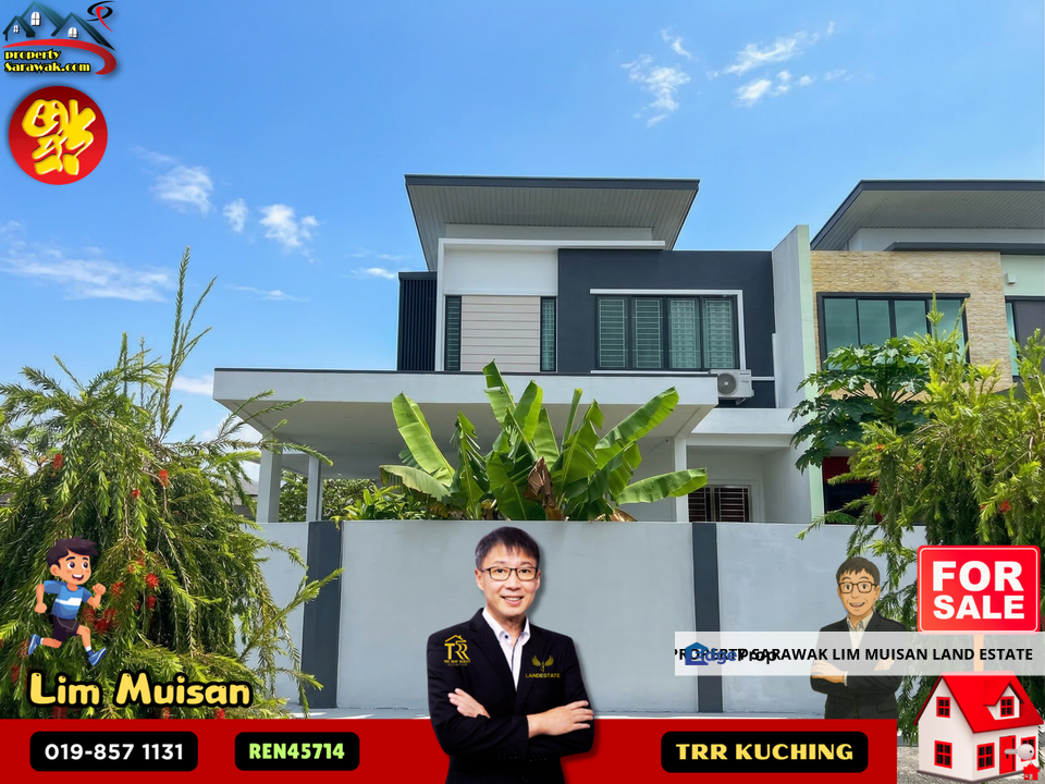 The Double Storey Semi Detached at Jalan Dogan in Kuching for Sale, Sarawak, Kuching