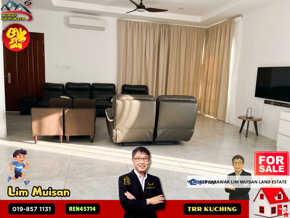 The Double Storey Semi Detached at Jalan Dogan in Kuching for Sale, Sarawak, Kuching