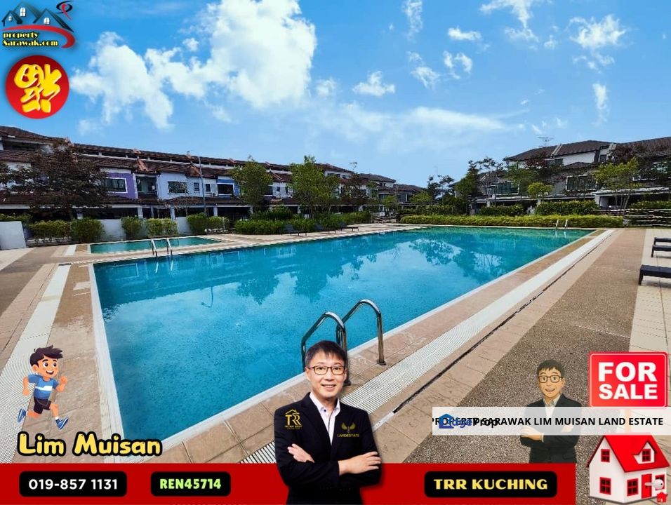 Double Storey Terrace House at MJC One-Residency in Kuching for Sale, Sarawak, Kuching