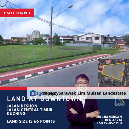 Prime Downtown Land for Rent in Kuching, Sarawak, Kuching