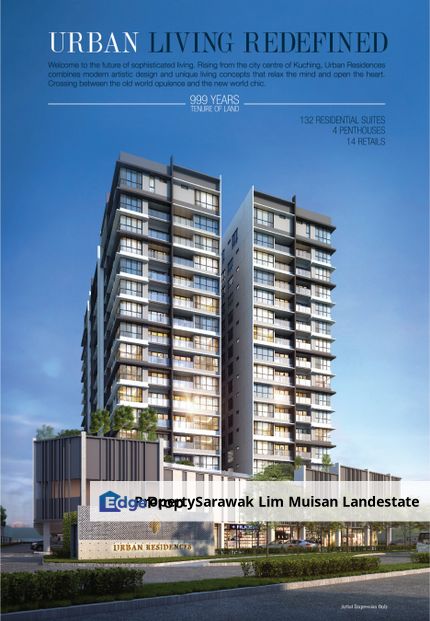 Urban Residences in Kuching Downtown for Sale, Sarawak, Kuching