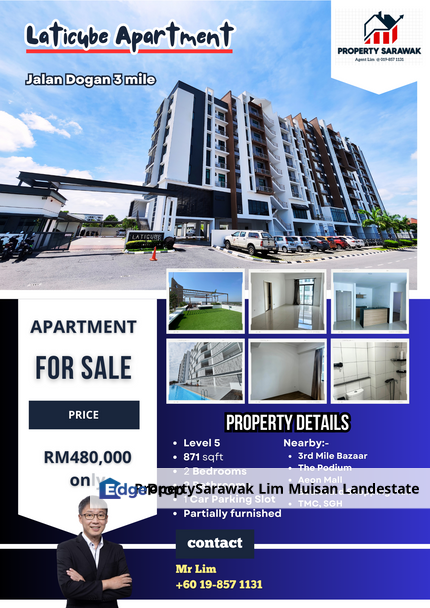 Laticube Apartment at 3 mile Jalan Dogan in Kuching for Sale, Sarawak, Kuching