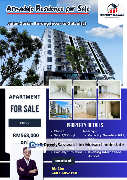 NEW Armadale Residence at Gala City Lorong Durian Burung in Kuching for Sale, Sarawak, Kuching