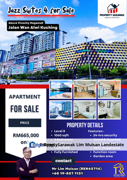 Jazz Suites 4 Apartment in Kuching for Sale, Sarawak, Kuching