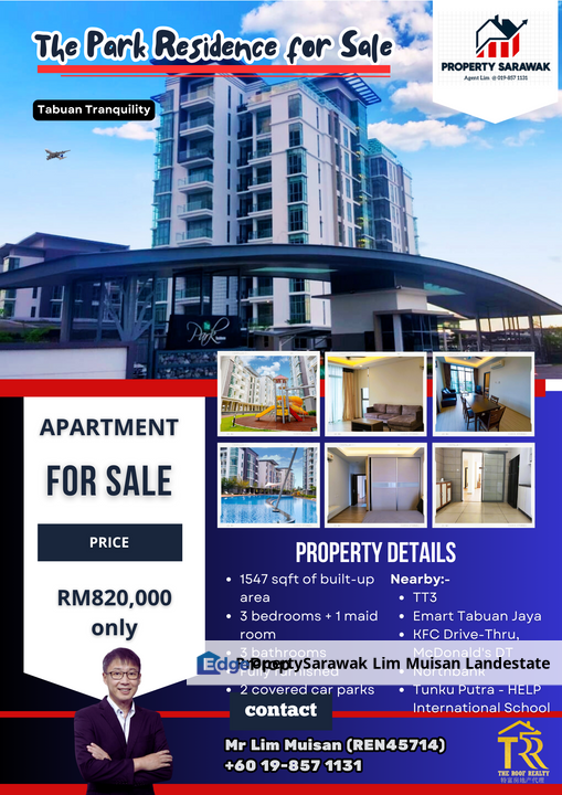 The Park Residence at Tabuan Tranquility in Kuching for Sale for Sale ...