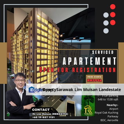 New apartment at prime area located at Jalan Stutong Baru near to Airport in Kuching, Sarawak, Kuching