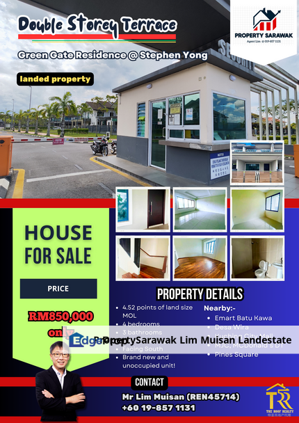 Double Storey at Green Gate Residence in Kuching for Sale, Sarawak, Kuching