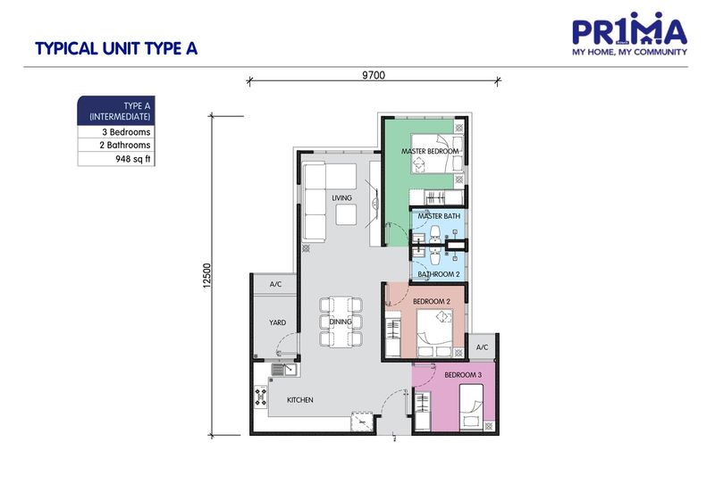 Apartment at Prima Residensi Bintawa in Kuching for Sale