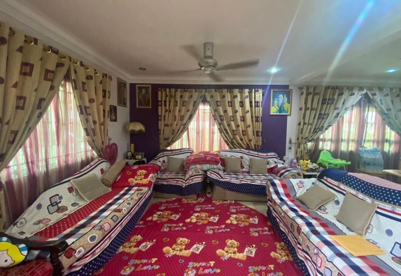 Double Storey Semi Detached House at Charming / Sunny Hill Garden in Kuching for Sale