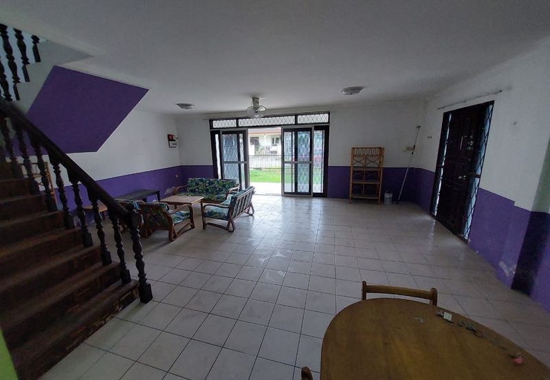 Double storey semi d at rock road in Kuching for Sale