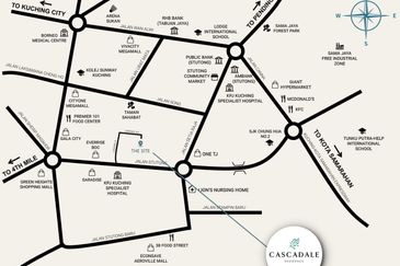 Cascadale Residence at Taman BDC Stampin Jalan Stutong in Kuching for Sale