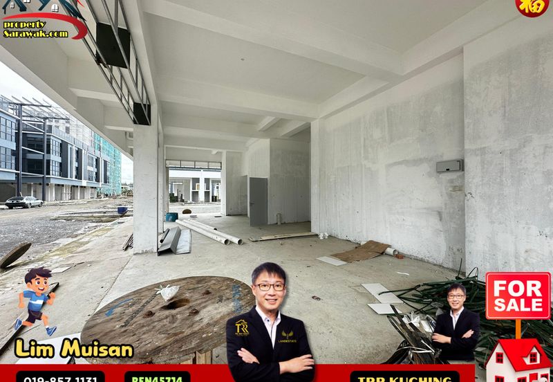 3 Storey Commercial Corner Shop-lot at Northbank Commercial Central 3 in Kuching for Sale