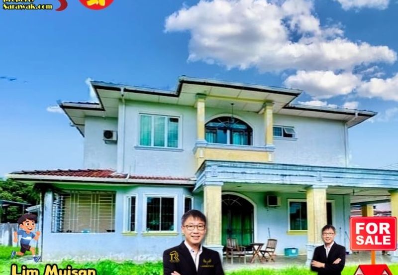 Double Storey Terrace Corner at Stampin Tengah in Kuching for Sale