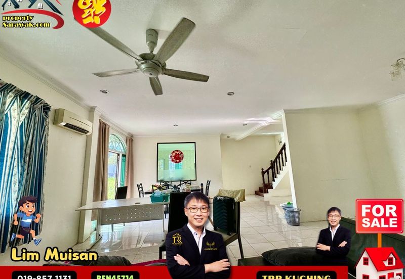 Double Storey Terrace Corner at Stampin Tengah in Kuching for Sale