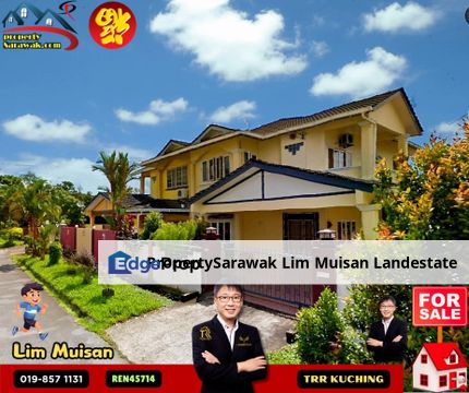 Double Storey Semi Detached House at Lorong Stampin Timur in Kuching for Sale, Sarawak, Kuching