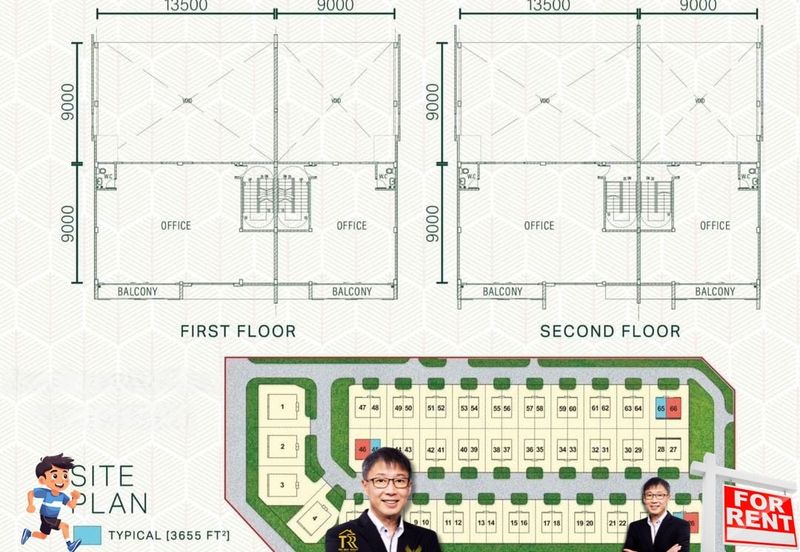 3 Storey Semi-Detached Showroom cum Office at Pine Square 66 Light Industry Park for Rent