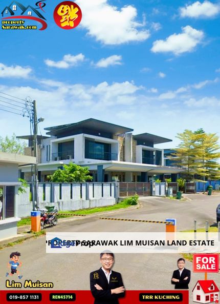 Double Storey Semi Detached House at Jalan Urat Mata in Kuching for Sale, Sarawak, Kuching
