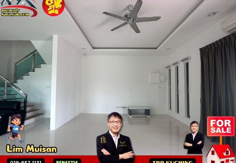 Double Storey Semi Detached House at Jalan Urat Mata in Kuching for Sale