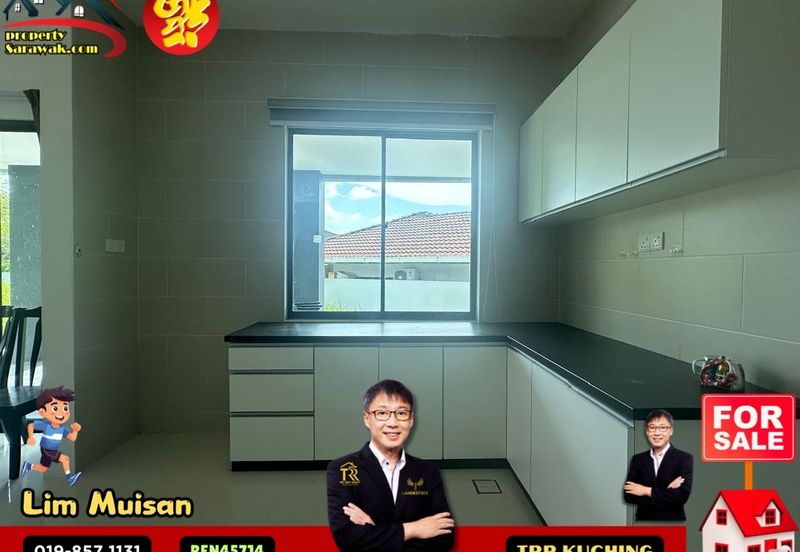 Double Storey Semi Detached House at Jalan Urat Mata in Kuching for Sale