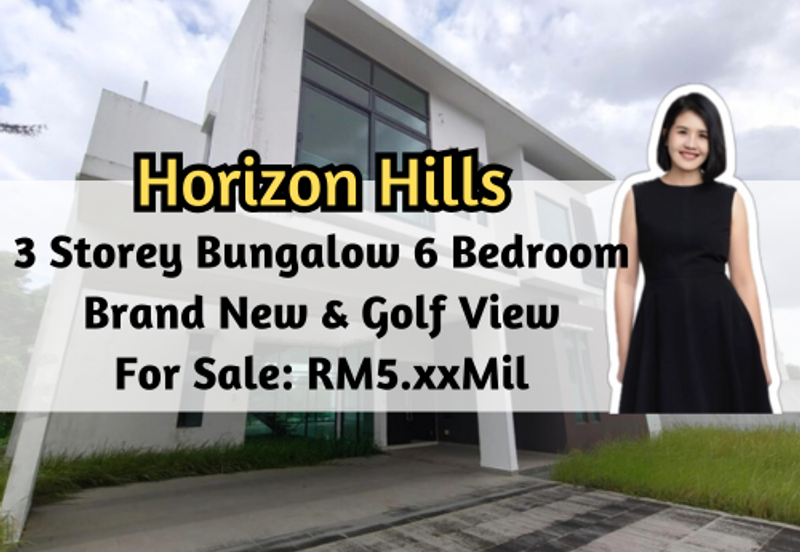 Horizon Hills, Horizon Hills, Johor, 3 Storey Bungalow, Brand New, Golf View, 6 Bedroom