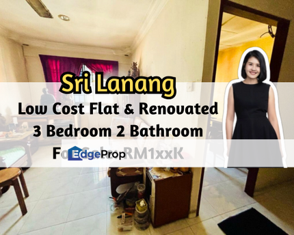Sri Lanang Flat (Rumah Pangsa Sri Lanang), Johor Bahru, Johor, Low Cost Flat, Renovated, Good Location, Johor, Johor Bahru