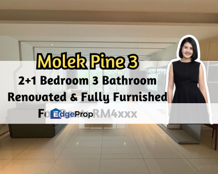 Molek Pine 3, Johor Bahru, Johor, Fully Furnished, Modern Design, Gated Guarded, 2 Plus 1 Bedroom, Johor, Johor Bahru