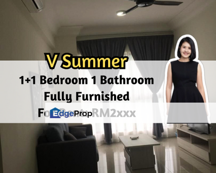 V@SUMMERPLACE, Johor Bahru, Johor, 1 plus 1 Bedroom 1 Bathroom, Fully Furnished, 1 Car Park, Johor, Johor Bahru