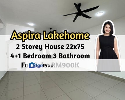 Aspira Lakehomes, Gelang Patah, Johor, 2 Storey House 22x75, 4 plus 1 Bedroom 3 Bathroom, Johor, Gelang Patah