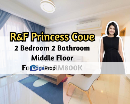 R&F Princess Cove, Johor Bahru, Johor, 2 Bedroom 2 Bathroom, Middle Floor, Gated Guarded, Johor, Johor Bahru