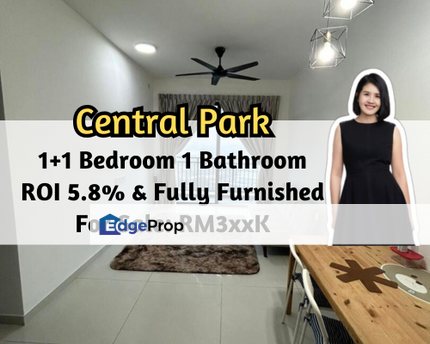 Country Garden Central Park Phase 1, Johor Bahru, Johor, ROI 5.8%, Fully Furnished, City View, Johor, Johor Bahru