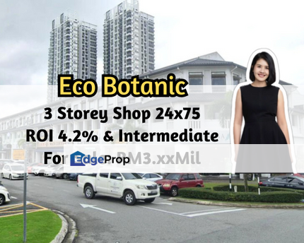 Eco Boulevard 2 @ Eco Botanic, Iskandar Puteri, Johor, 3 Storey Shop 24x75, ROI 4.2%, Johor, 