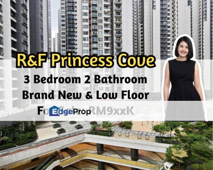 R&F Princess Cove, Johor Bahru, Johor, Brand New Unit, Facing Swimming Pool & Inner, 3 Bedroom, Johor, Johor Bahru