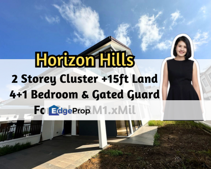 Horizon Hills The Green, Iskandar Puteri, Johor, 2 Storey Cluster with 15ft Land, Gated Guard, 4 plus 1, Johor, 