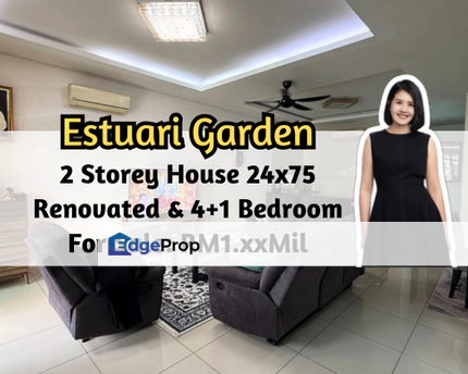 Estuari Gardens @ Puteri Harbour, Iskandar Puteri (Nusajaya), Johor, 2 Storey Superlink 24x75, Fully Renovated, 4 plus 1, Johor, Nusajaya