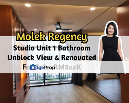 Molek Regency, Johor Bahru, Johor, Studio Unit, Renovated, Unblock View, Good Location, Johor, Johor Bahru