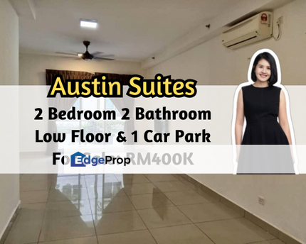 Austin Suites, Johor Bahru, Johor, 2 Bedroom 2 Bathroom, 1 Car Park, Partial Furnished, Johor, Johor Bahru
