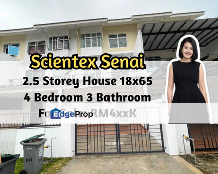 Taman Scientex Senai, Senai, Johor, 2.5 Storey House 18x65, 4 Bed 3 Bath, Basic Renovation, Johor, Senai