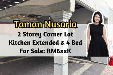 Taman Nusaria, Gelang Patah, 2 Storey Corner Lot, Kitchen Extended, 4 Bedroom