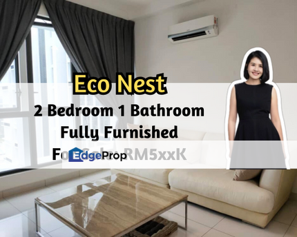 Eco Nest @ Eco Botanic, Iskandar Puteri (Nusajaya), Johor, Fully Furnished, 2 Bedroom 1 Bath, 1 Car Park, Johor, Nusajaya